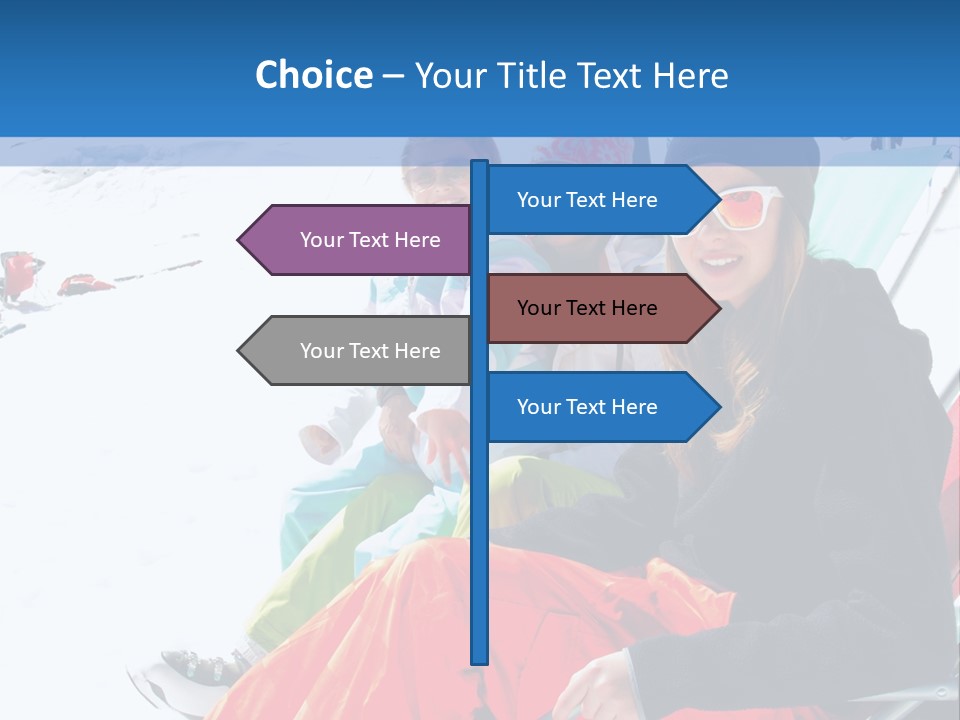 Dolomites Teenager Snow PowerPoint Template