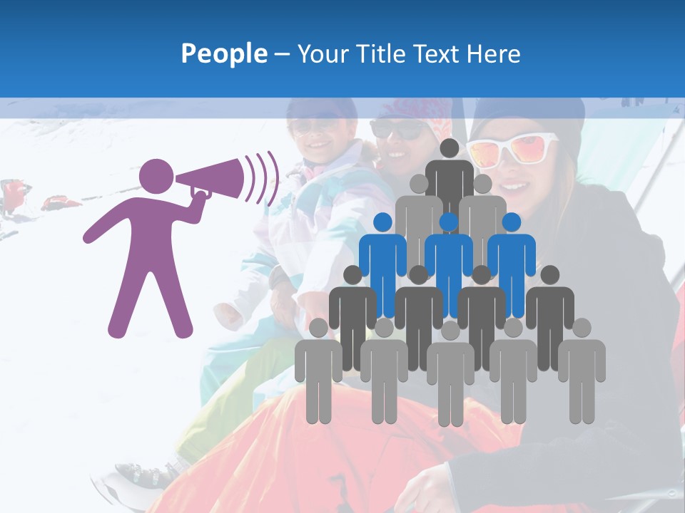 Dolomites Teenager Snow PowerPoint Template