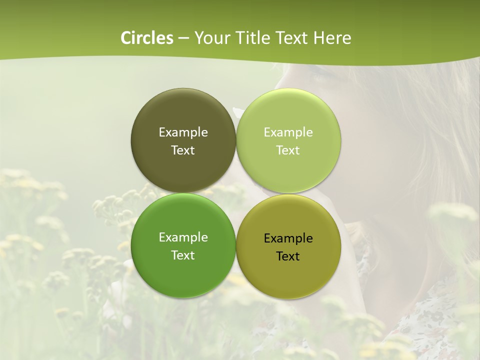 Nose Handkerchief Caucasian PowerPoint Template