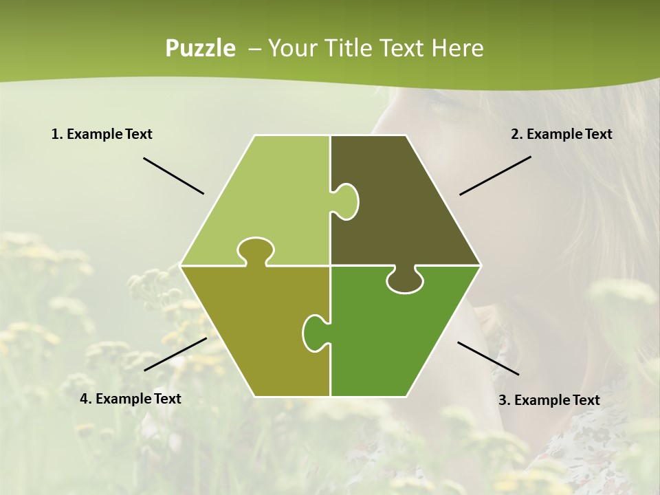 Nose Handkerchief Caucasian PowerPoint Template