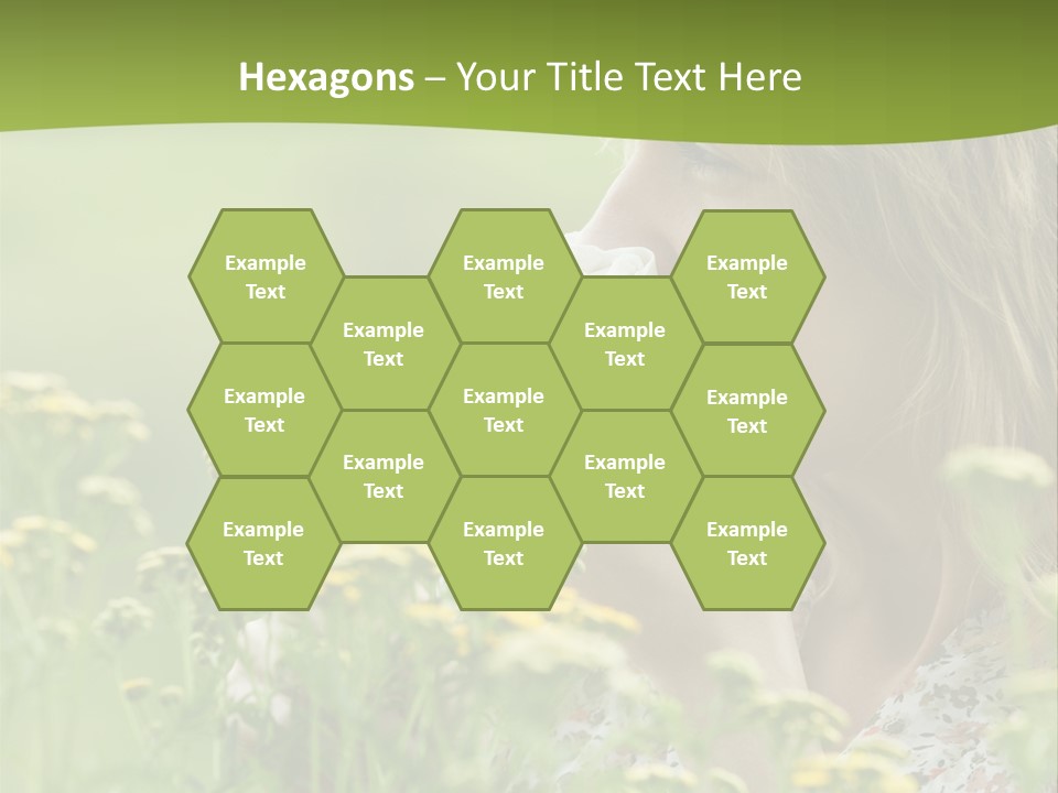 Nose Handkerchief Caucasian PowerPoint Template