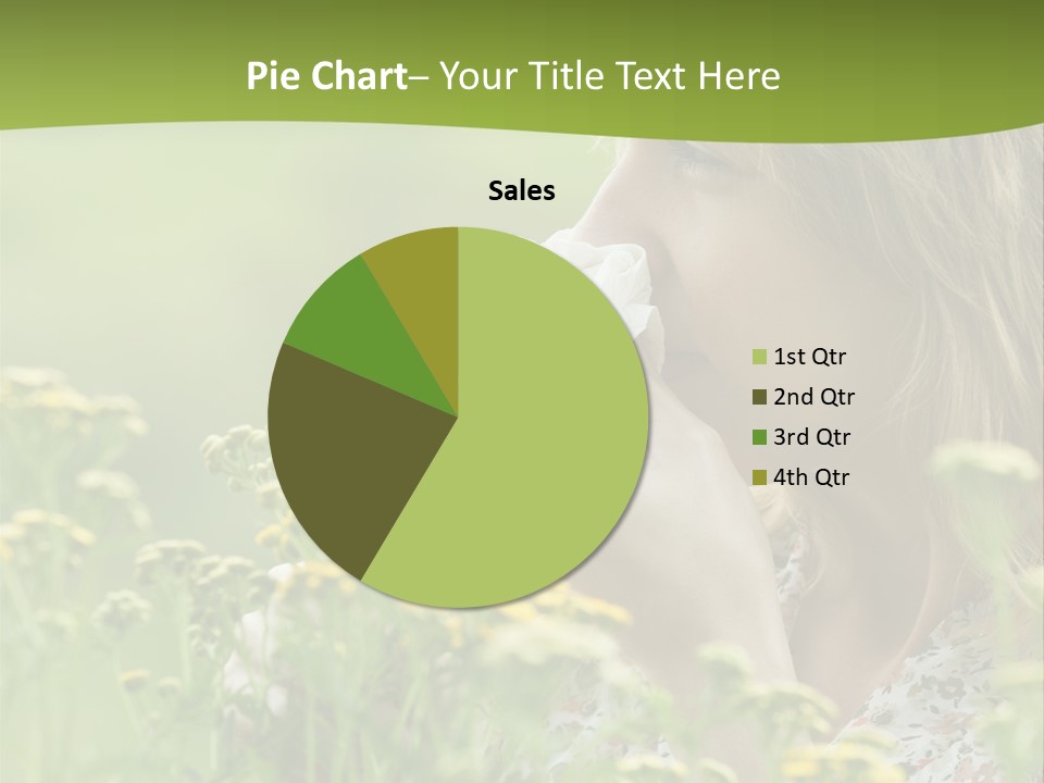 Nose Handkerchief Caucasian PowerPoint Template