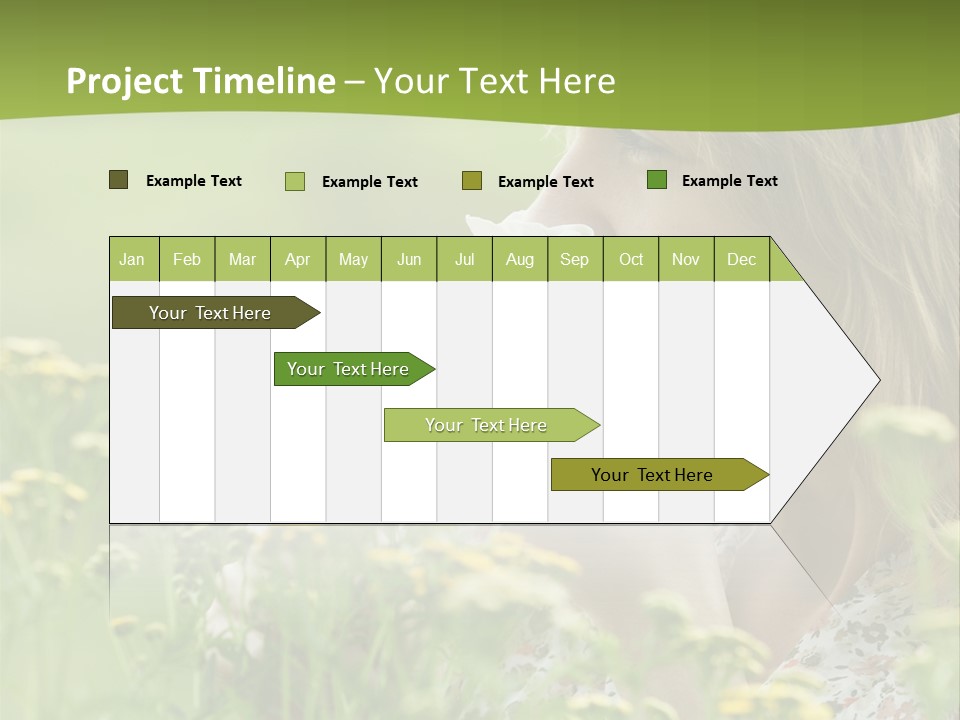 Nose Handkerchief Caucasian PowerPoint Template