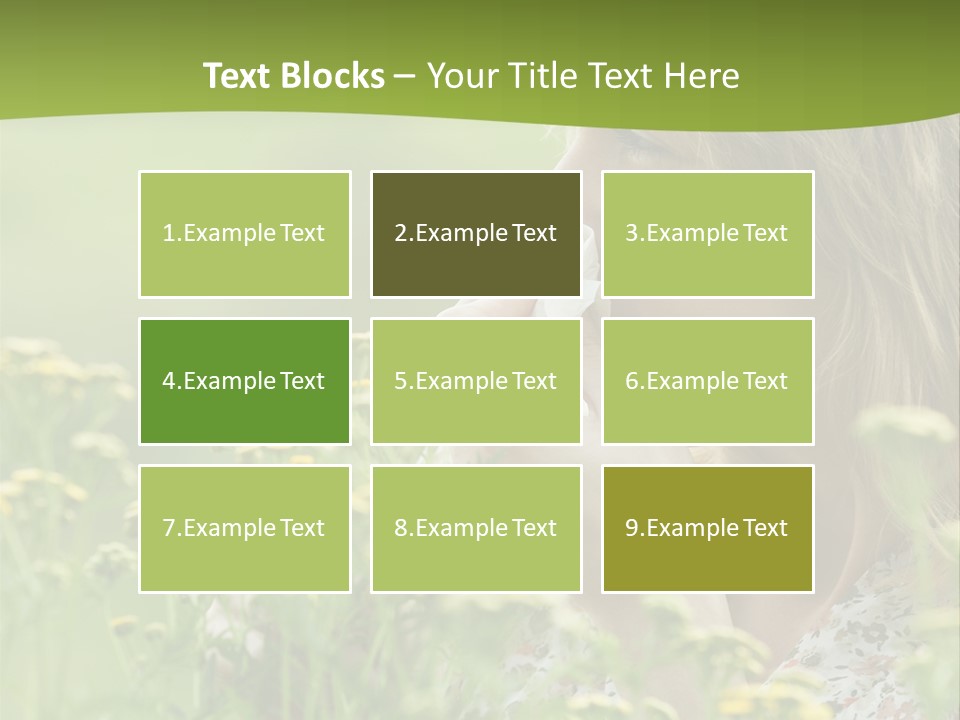 Nose Handkerchief Caucasian PowerPoint Template