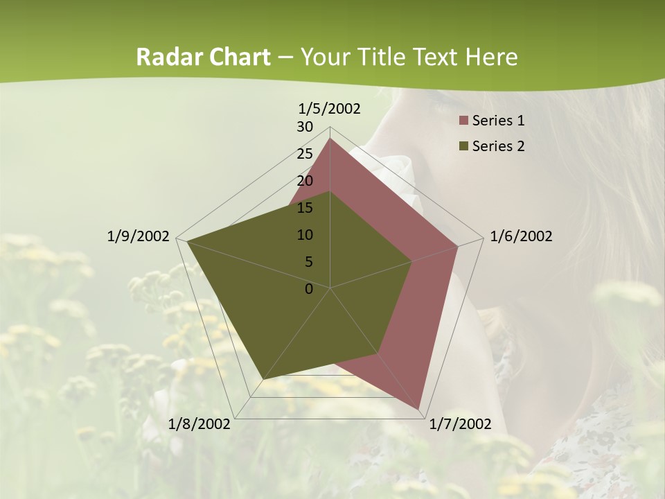 Nose Handkerchief Caucasian PowerPoint Template