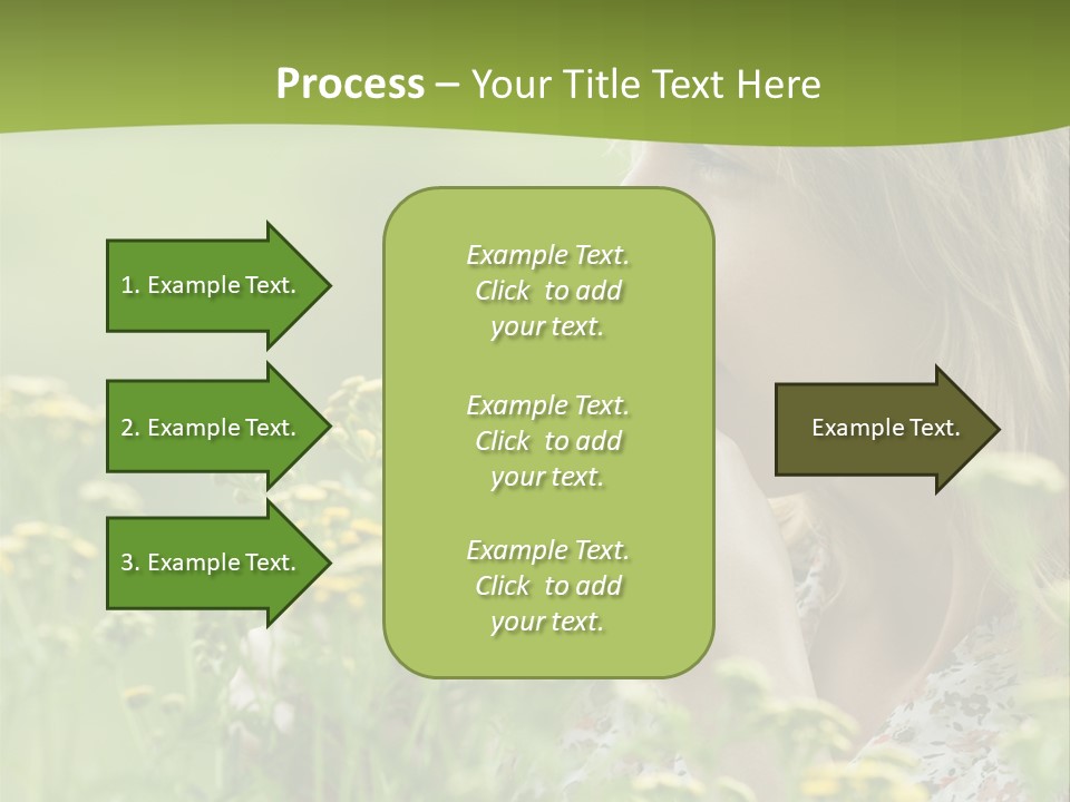 Nose Handkerchief Caucasian PowerPoint Template