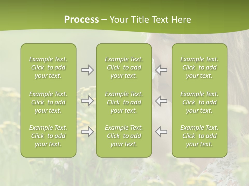 Nose Handkerchief Caucasian PowerPoint Template