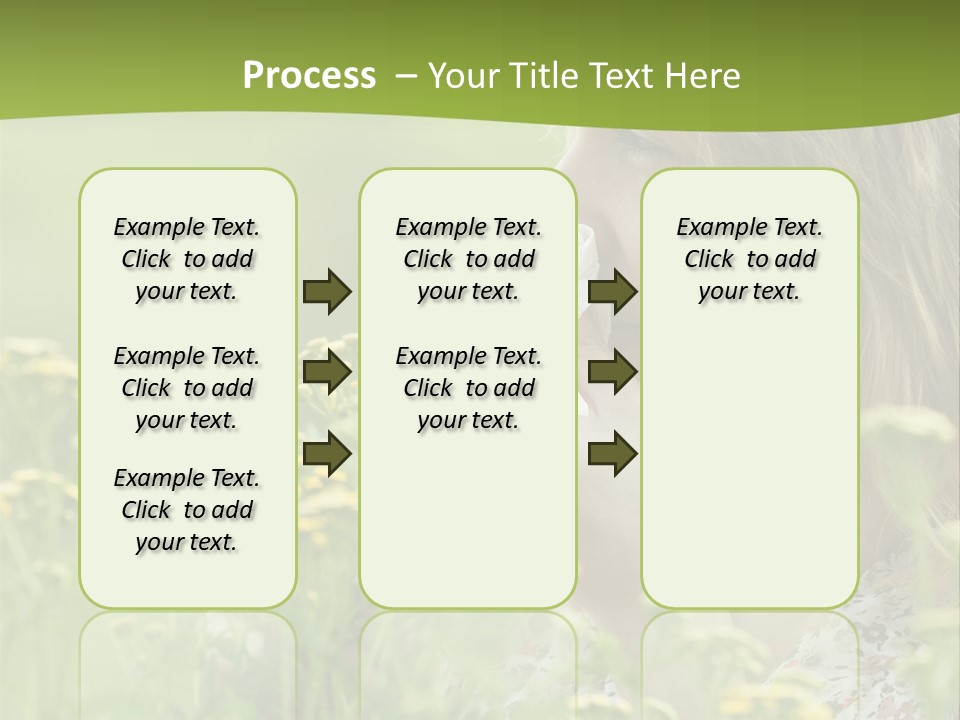 Nose Handkerchief Caucasian PowerPoint Template