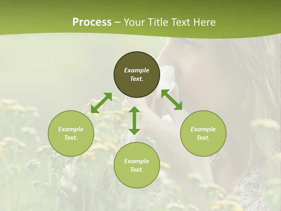 Nose Handkerchief Caucasian PowerPoint Template