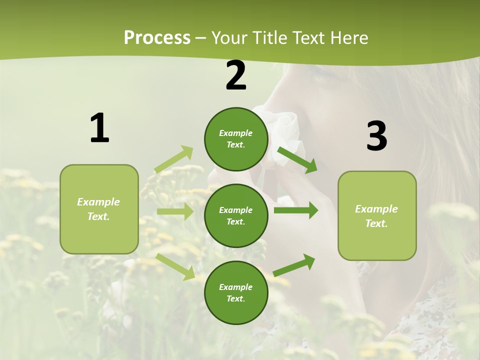 Nose Handkerchief Caucasian PowerPoint Template