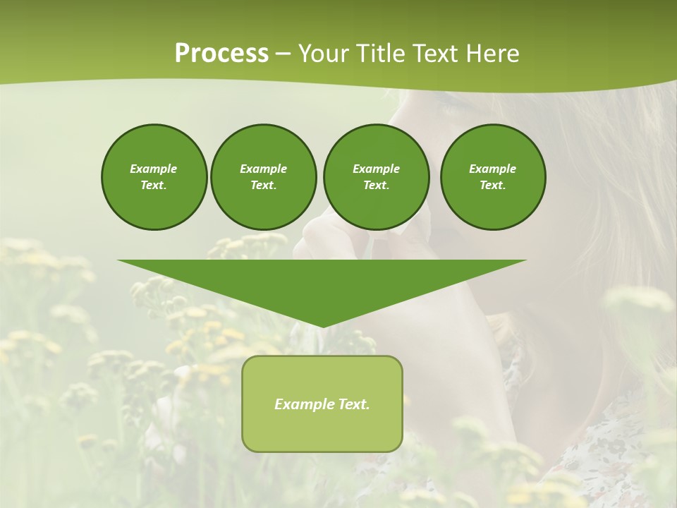 Nose Handkerchief Caucasian PowerPoint Template