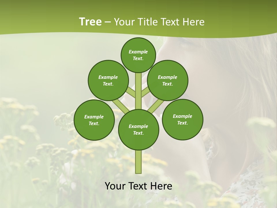 Nose Handkerchief Caucasian PowerPoint Template