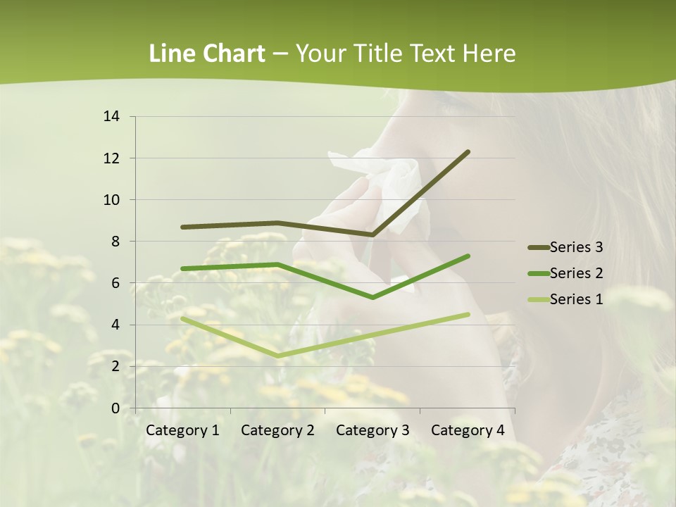 Nose Handkerchief Caucasian PowerPoint Template