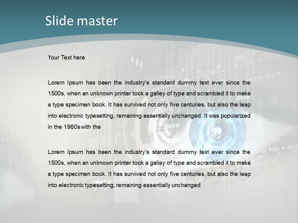 Focus Abstract Cyber PowerPoint Template