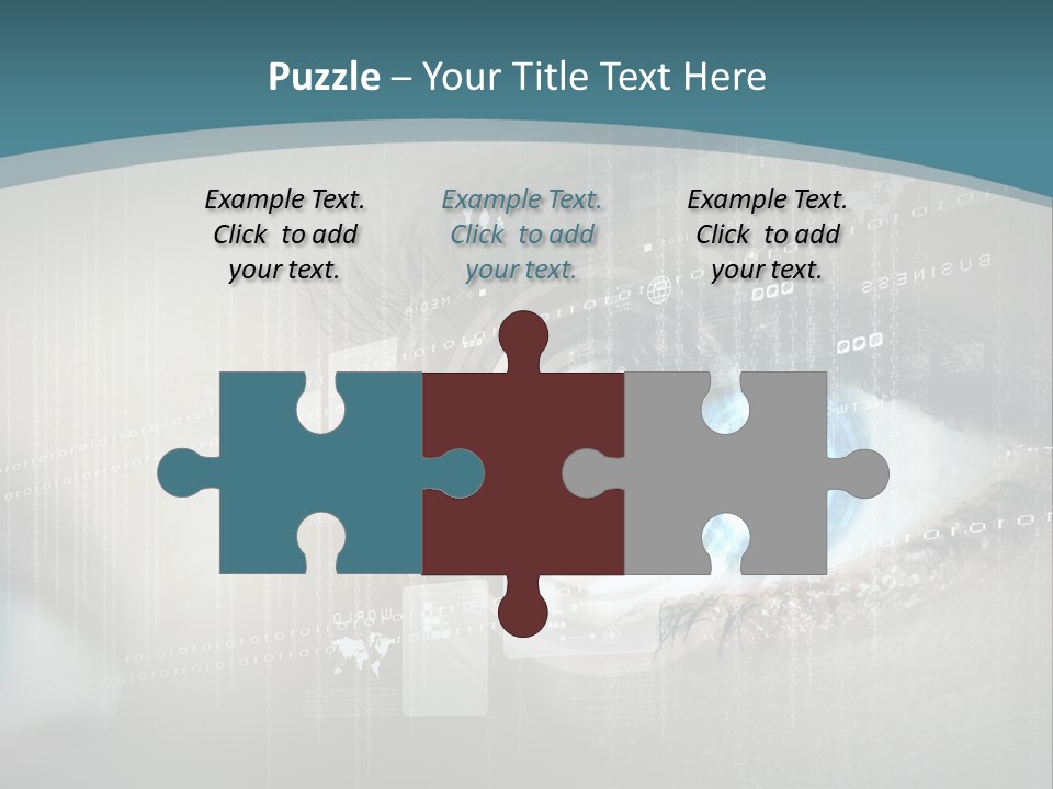 Focus Abstract Cyber PowerPoint Template
