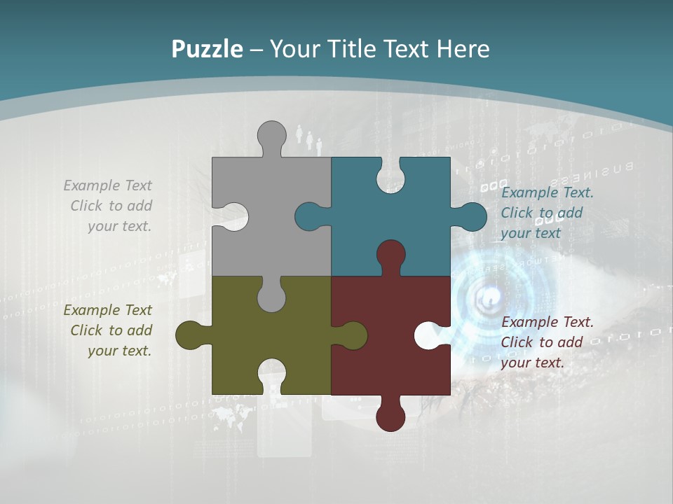 Focus Abstract Cyber PowerPoint Template