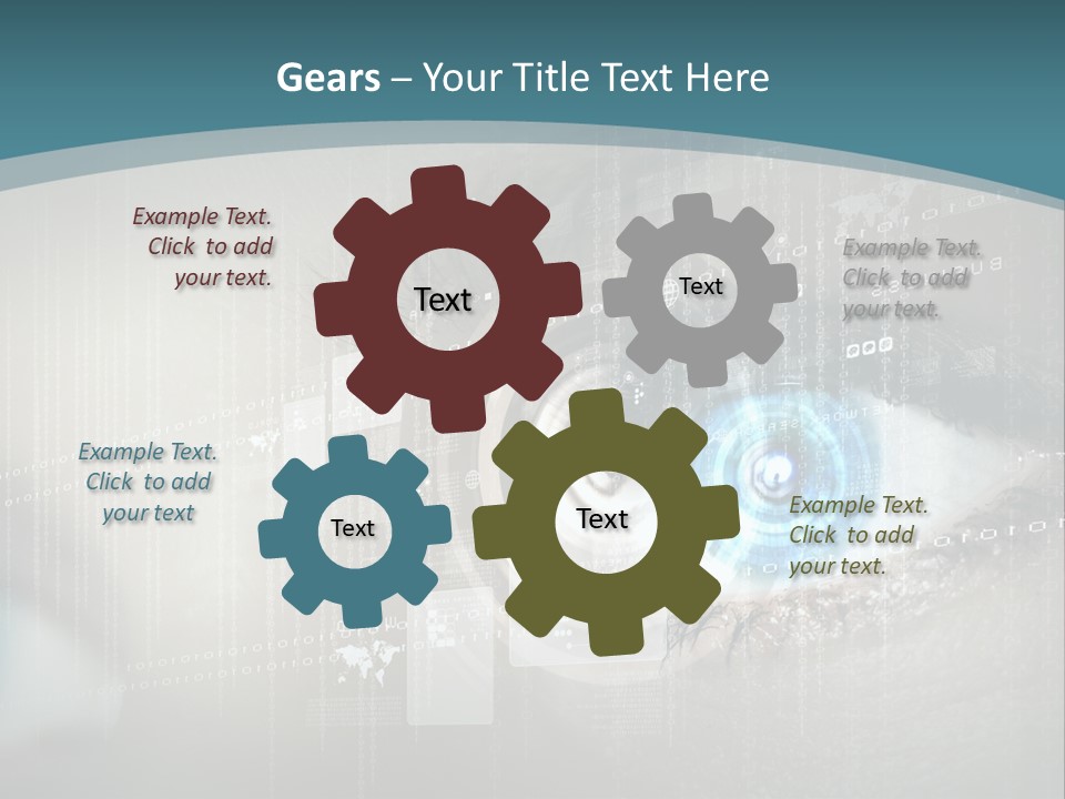 Focus Abstract Cyber PowerPoint Template