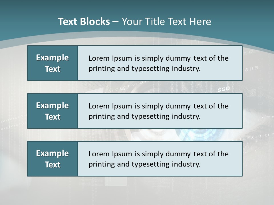 Focus Abstract Cyber PowerPoint Template
