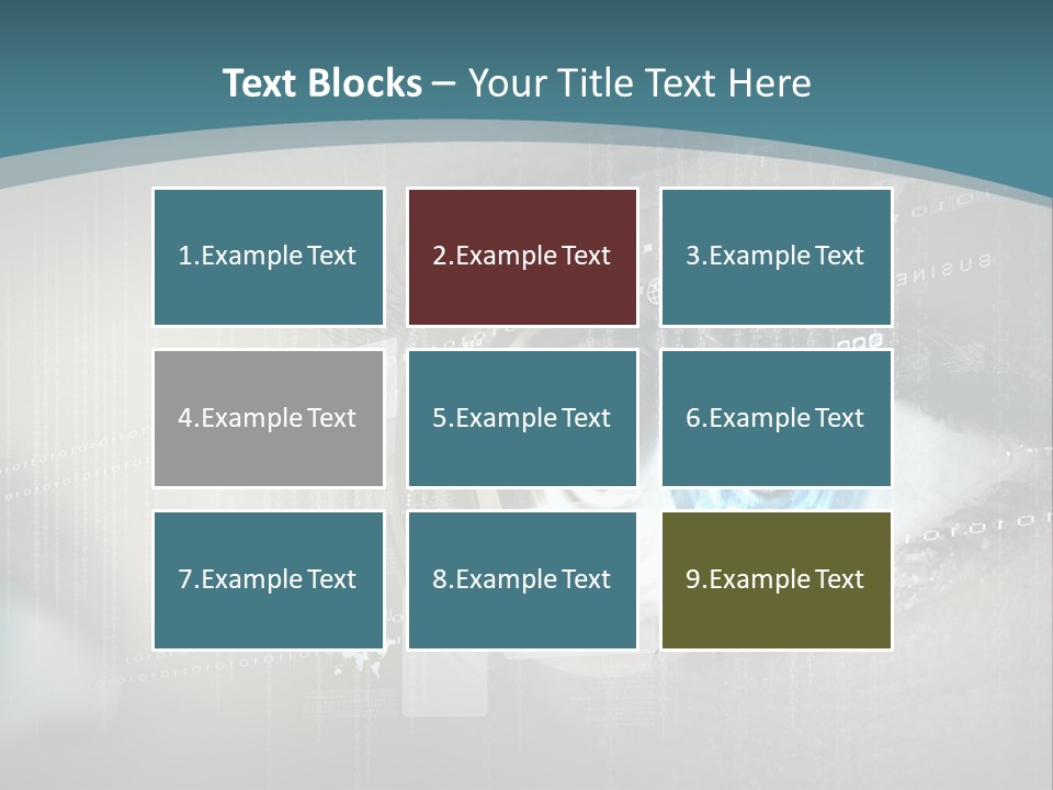 Focus Abstract Cyber PowerPoint Template
