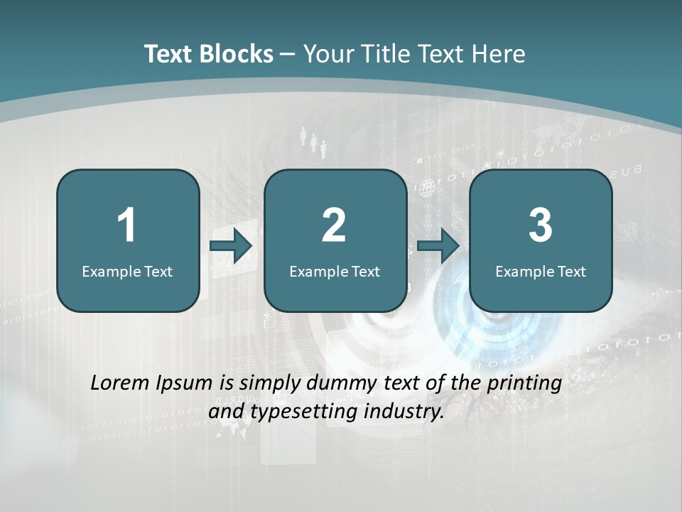 Focus Abstract Cyber PowerPoint Template