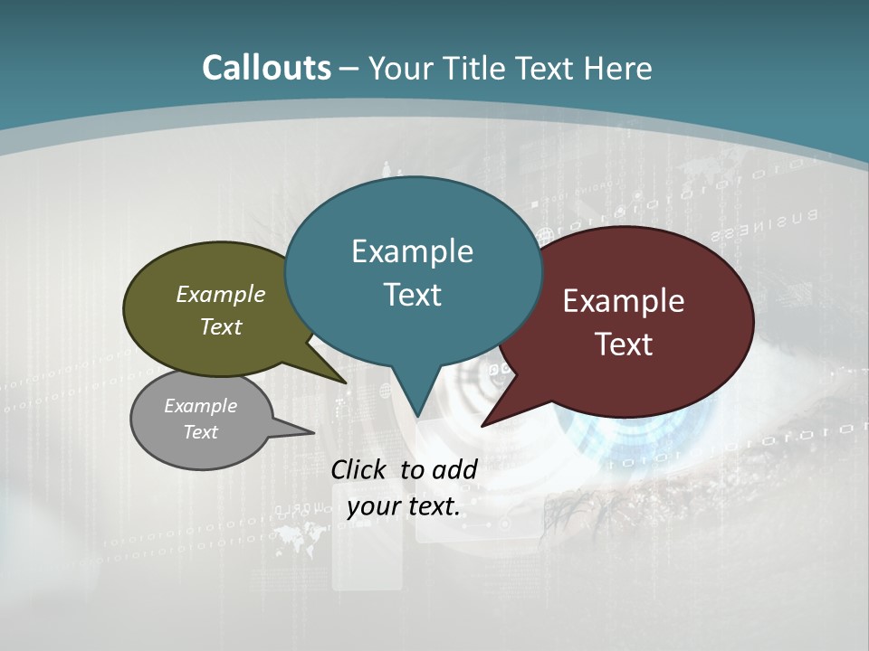 Focus Abstract Cyber PowerPoint Template