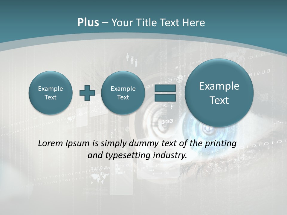 Focus Abstract Cyber PowerPoint Template