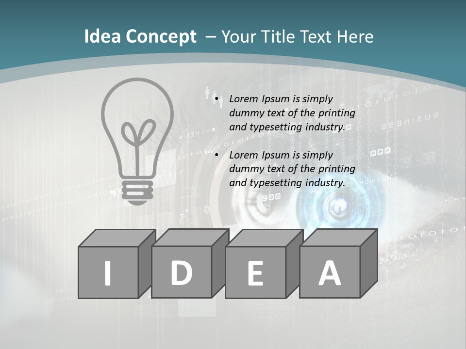 Focus Abstract Cyber PowerPoint Template