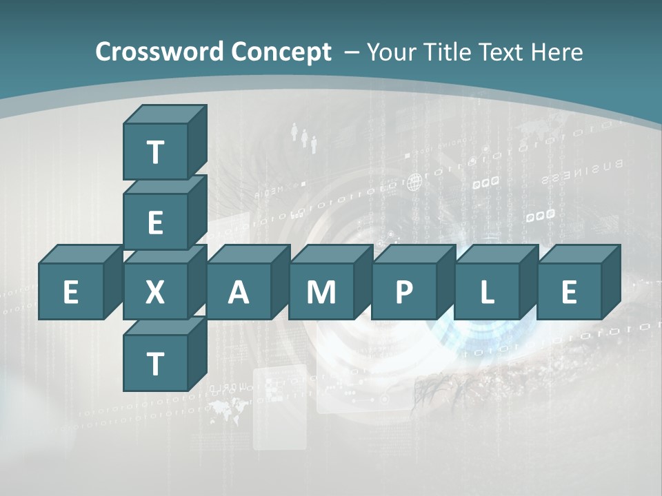 Focus Abstract Cyber PowerPoint Template
