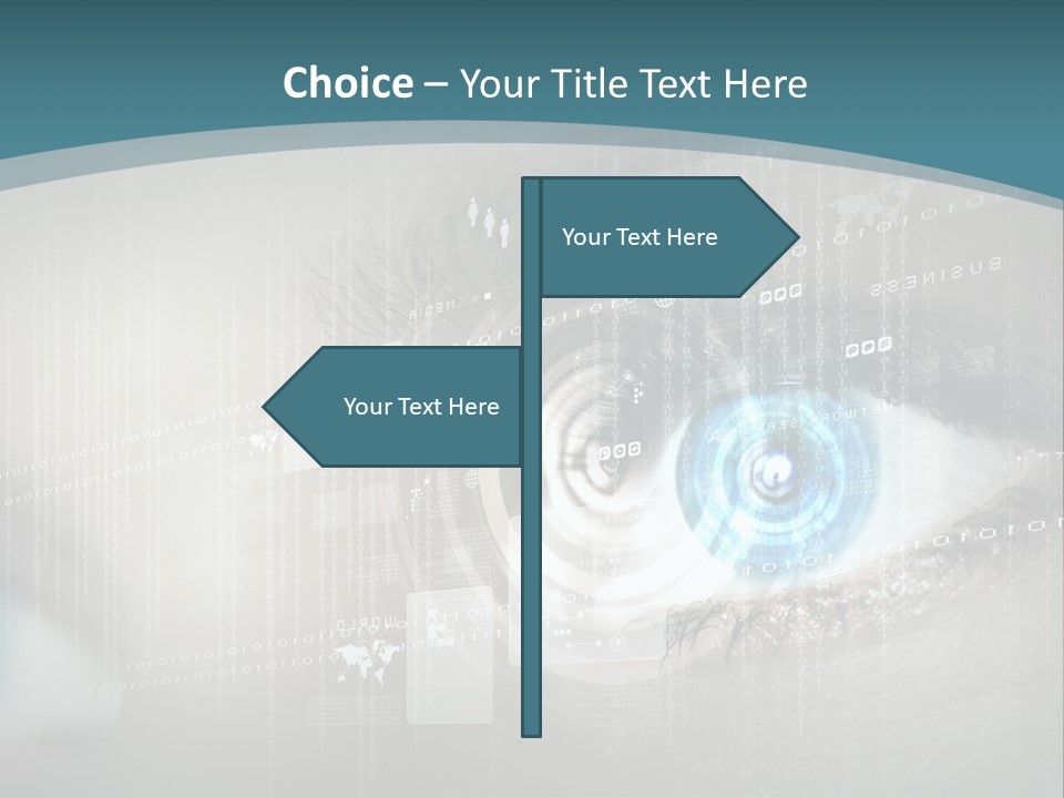 Focus Abstract Cyber PowerPoint Template