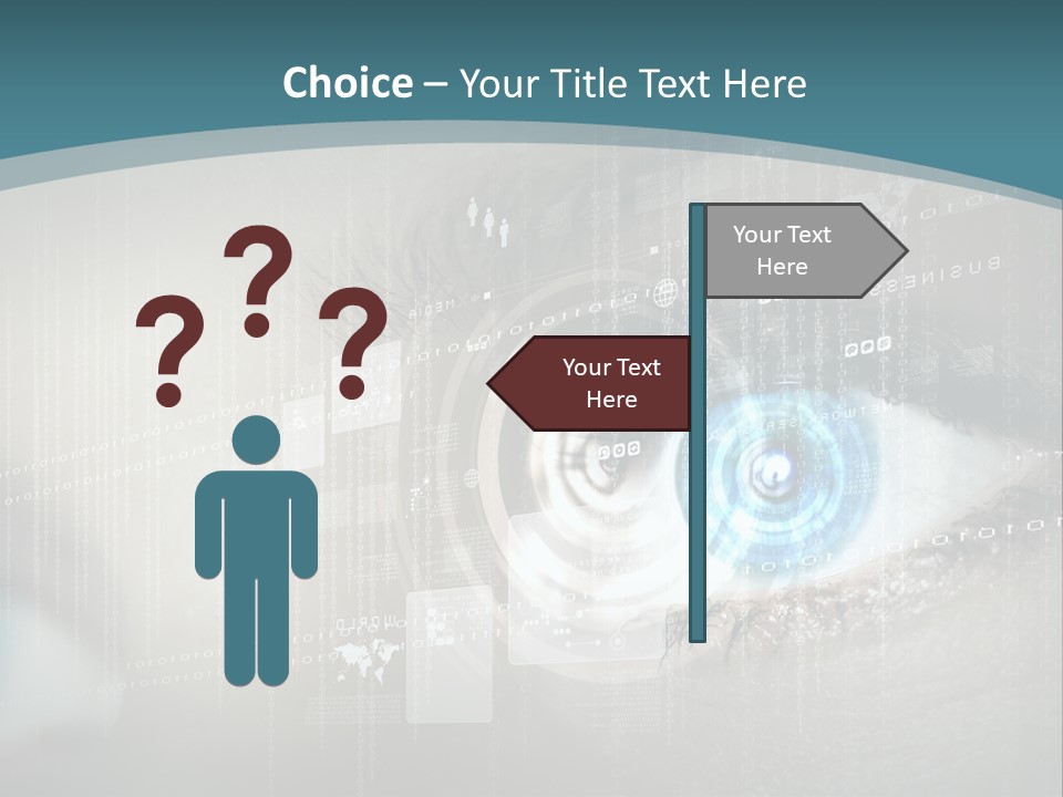 Focus Abstract Cyber PowerPoint Template