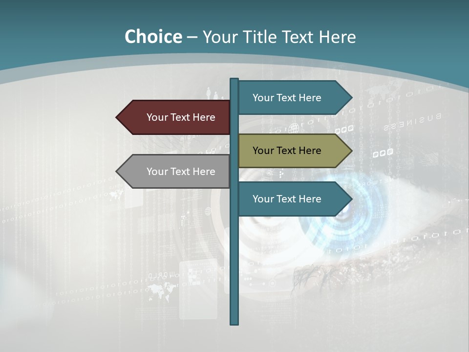 Focus Abstract Cyber PowerPoint Template