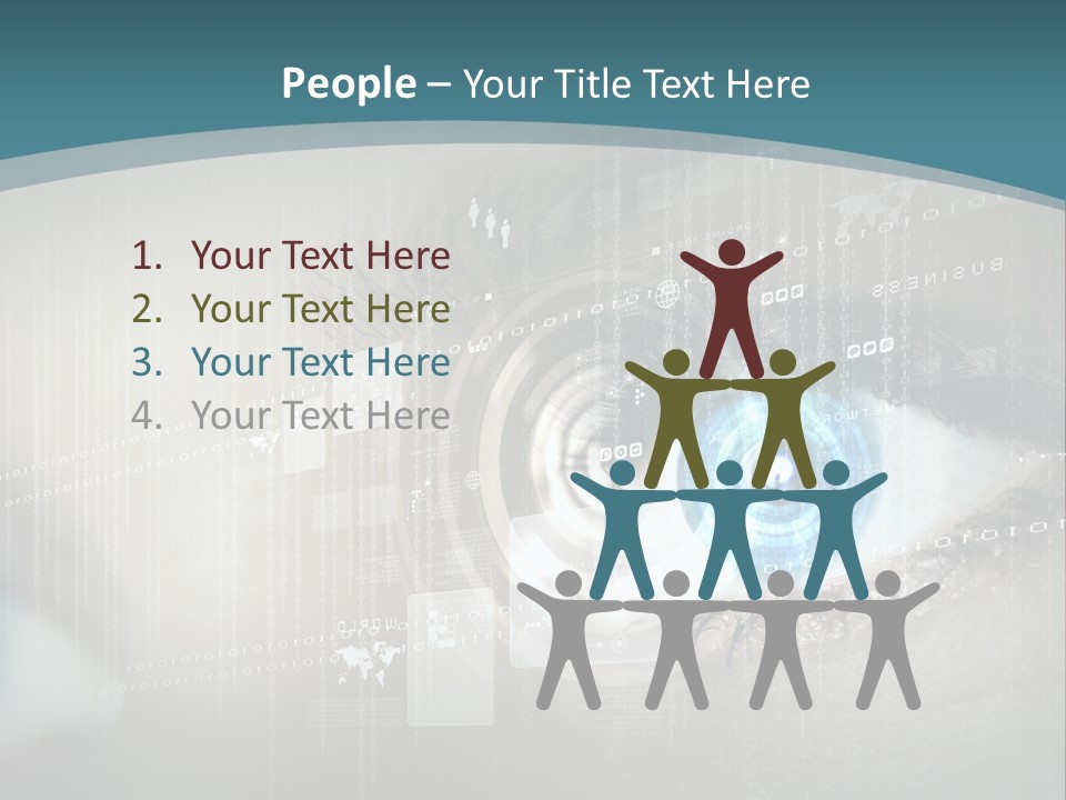 Focus Abstract Cyber PowerPoint Template