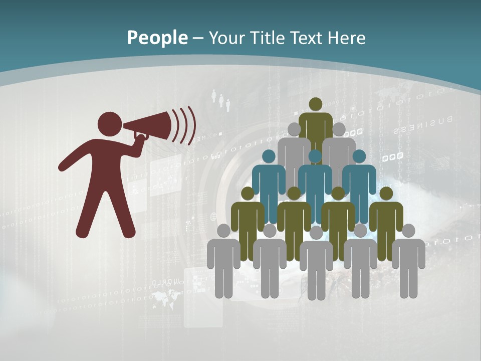 Focus Abstract Cyber PowerPoint Template