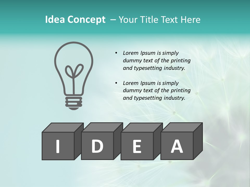 Selective Focus Head Outdoor PowerPoint Template