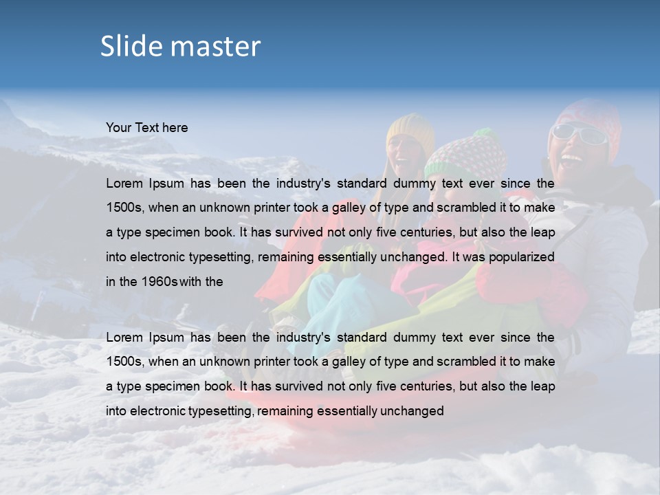Hotel Freeze Winter PowerPoint Template