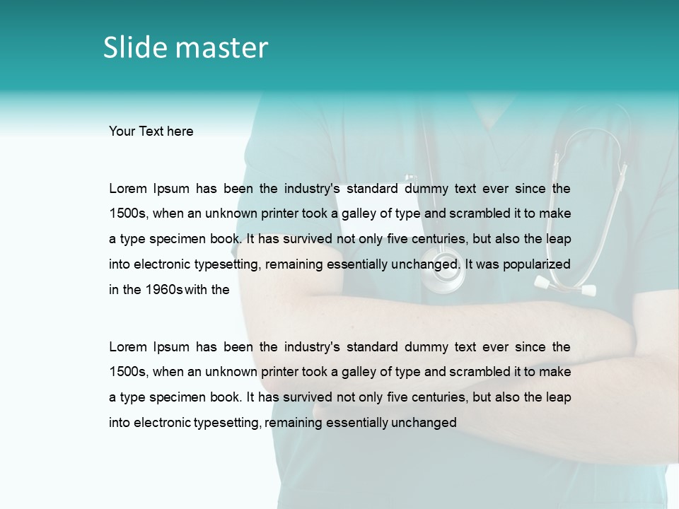 Confident Laugh Green PowerPoint Template