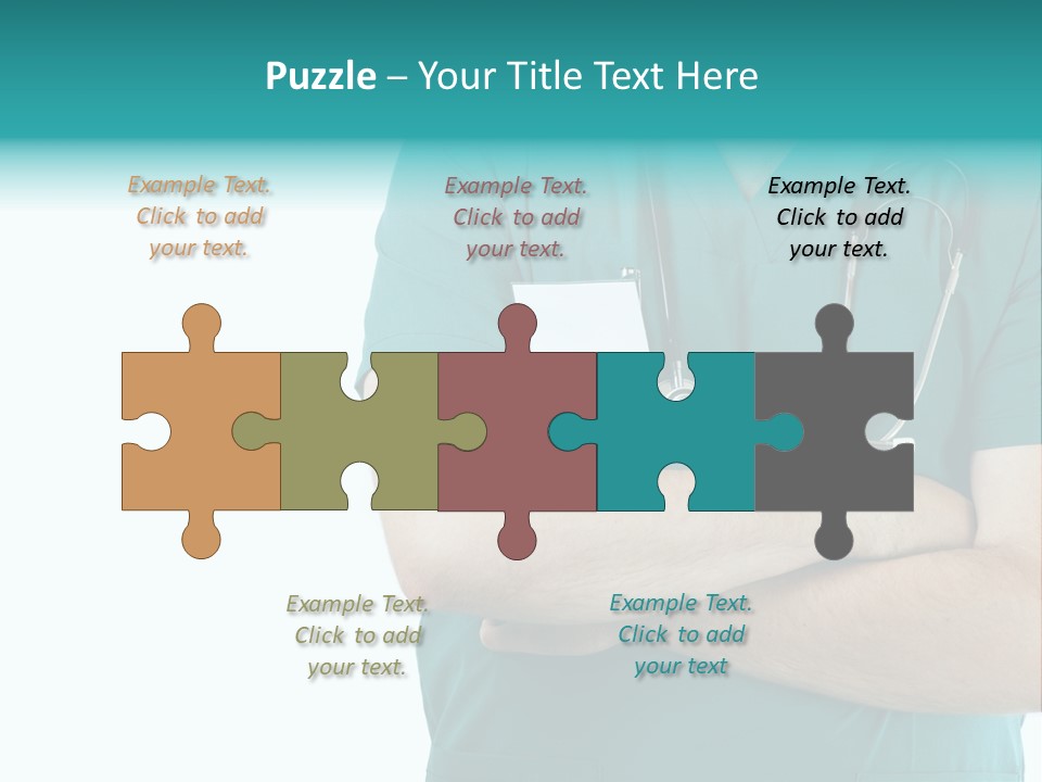 Confident Laugh Green PowerPoint Template