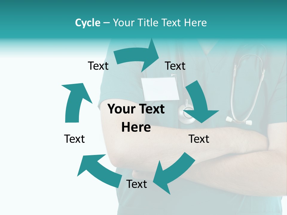 Confident Laugh Green PowerPoint Template