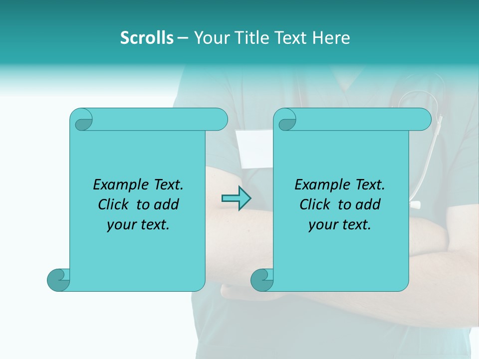 Confident Laugh Green PowerPoint Template