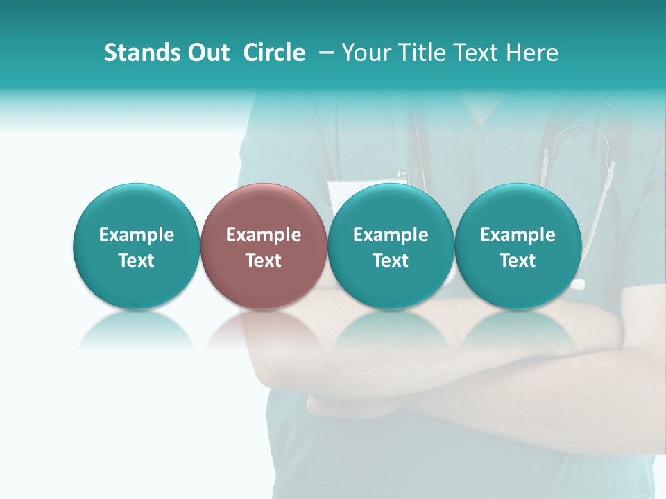 Confident Laugh Green PowerPoint Template