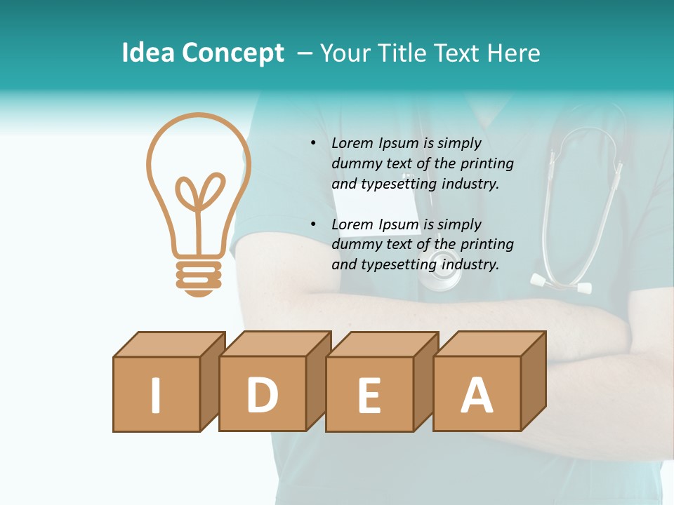 Confident Laugh Green PowerPoint Template