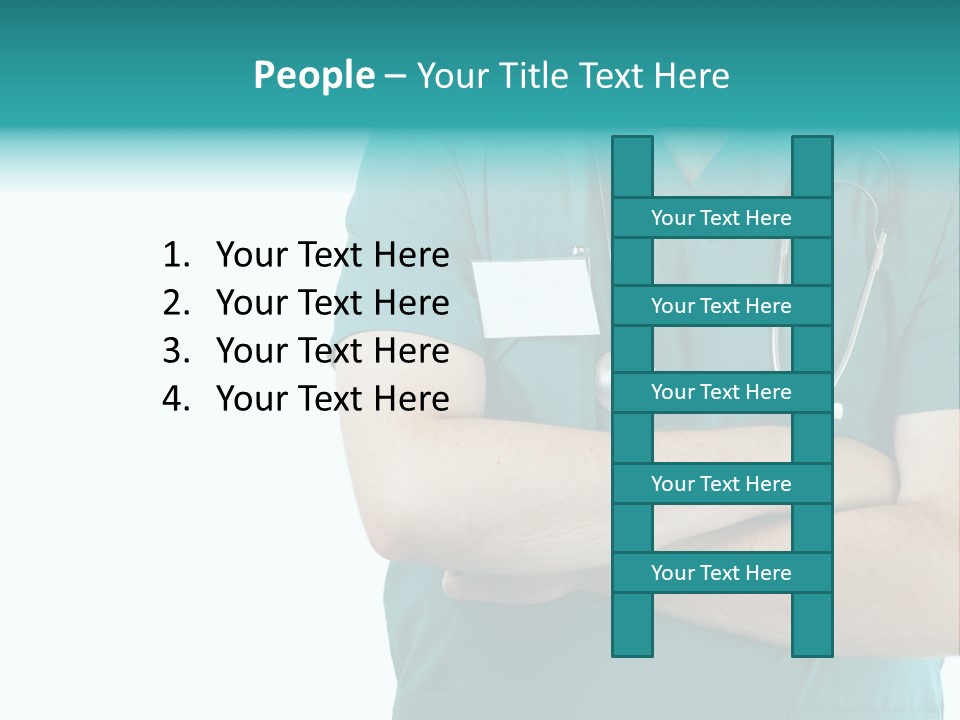 Confident Laugh Green PowerPoint Template