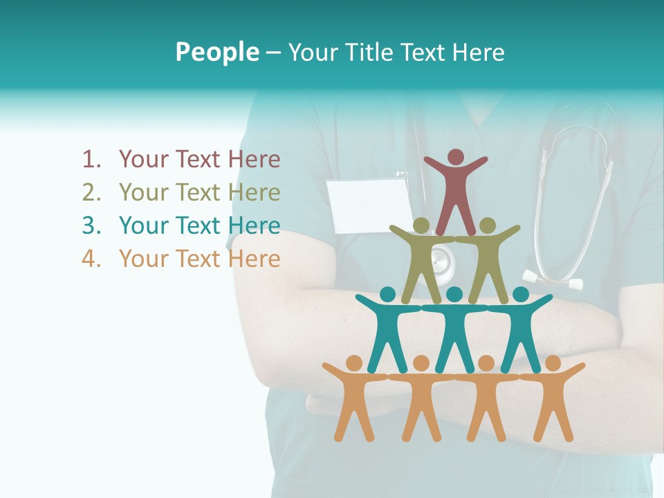 Confident Laugh Green PowerPoint Template