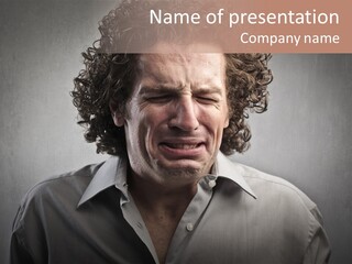 Sob Cry Weep PowerPoint Template