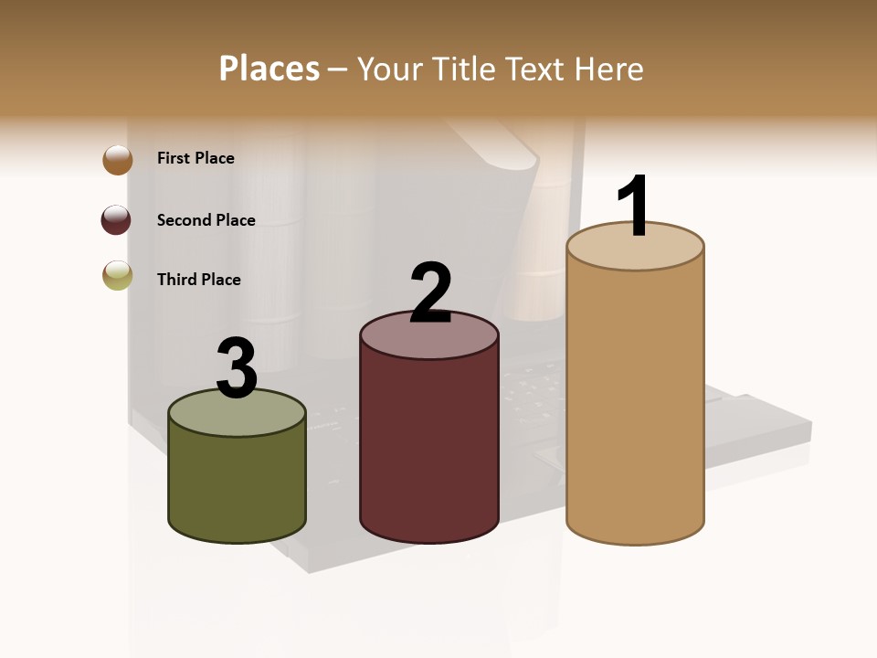 Hand Encyclopedia Symbol PowerPoint Template