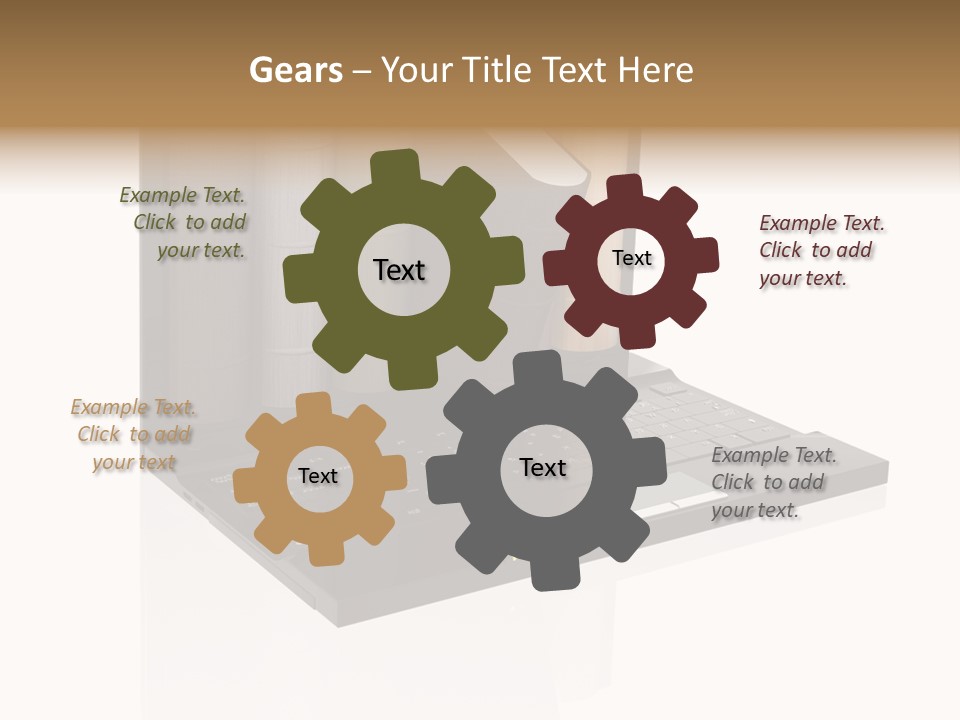 Hand Encyclopedia Symbol PowerPoint Template