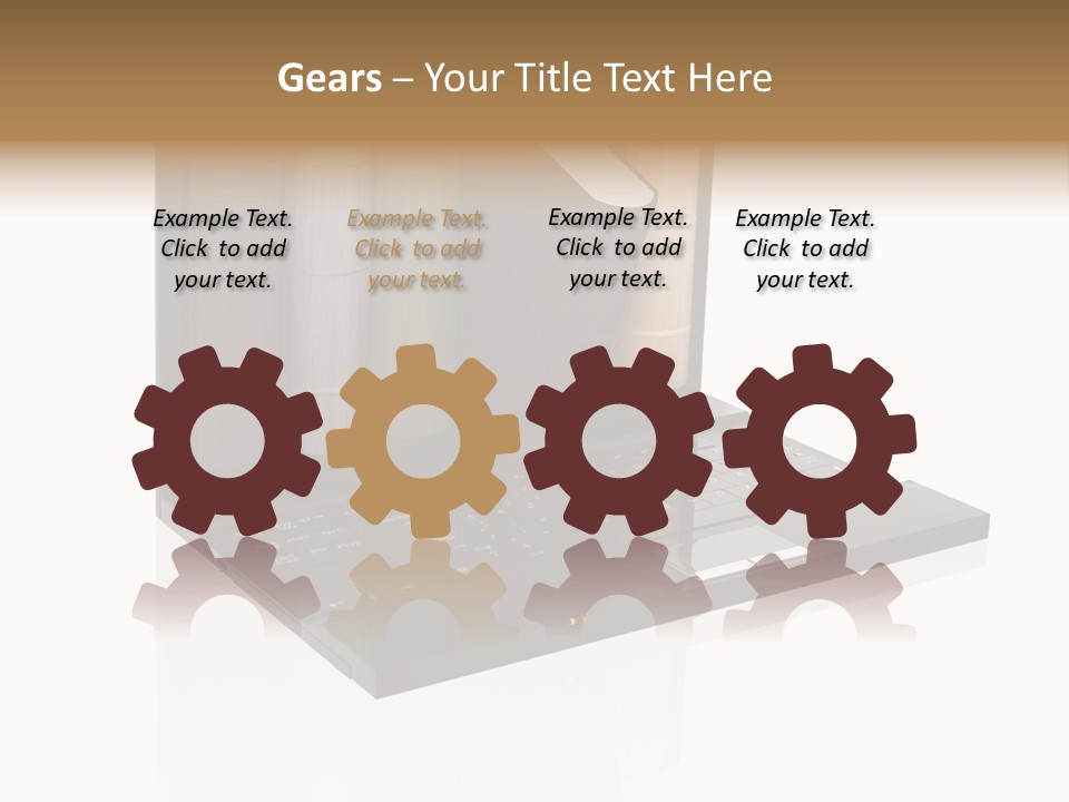 Hand Encyclopedia Symbol PowerPoint Template