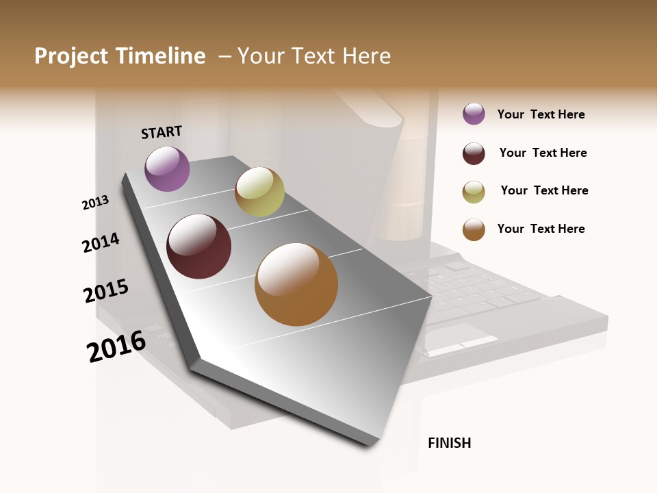 Hand Encyclopedia Symbol PowerPoint Template