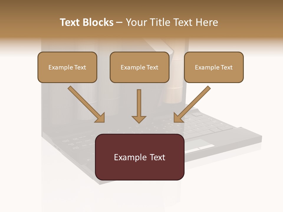 Hand Encyclopedia Symbol PowerPoint Template