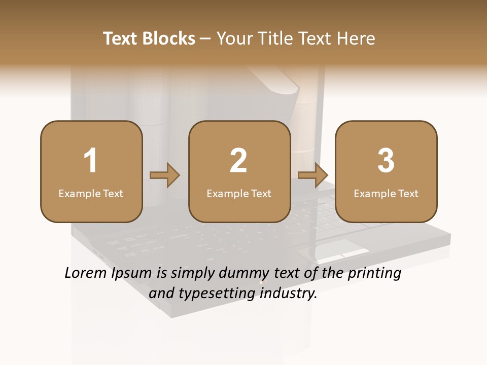 Hand Encyclopedia Symbol PowerPoint Template